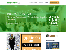 Tablet Screenshot of inversiones123.com